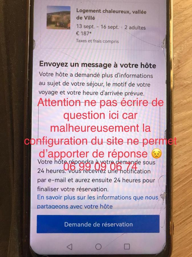 Logement Chaleureux, Vallee De Ville Steige 外观 照片